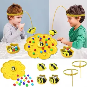 2026 Viral Home Toy Stress Relief & Competitive Play for All Ages with Bee-Themed Game Pieces and Colorful Balls