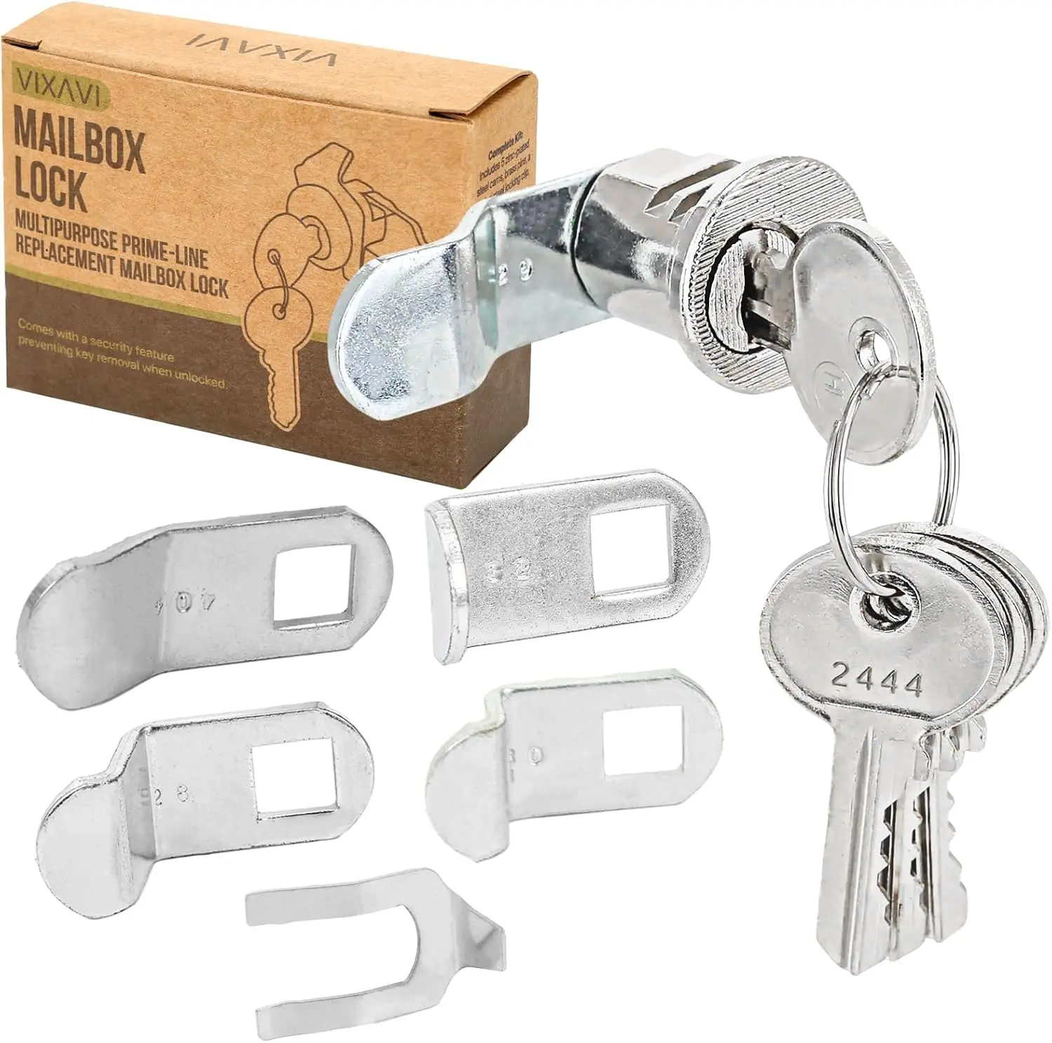 Mailbox Lock Replacement - Universal Mailbox Locks with 4 Keys - Easy to Install Mail Box Lock and Key t - Durable and cure Lock Replacement with 4 Keys for Almost All Locking Mail Boxes