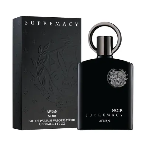 AFNAN Supremacy Noir for Men Eau de Parfum Spray, 3.4 Ounce Perfume Fragrance Amber Oud