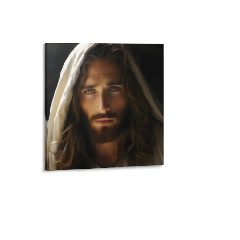 Stunning Jesus Christ Picture Canvas painting Wall Art Jesus Art Portrait Christian Wall Artwork Spiritual Wall Decor Modern Religious Posters Prints for Living Room Bedroom Church Decoration