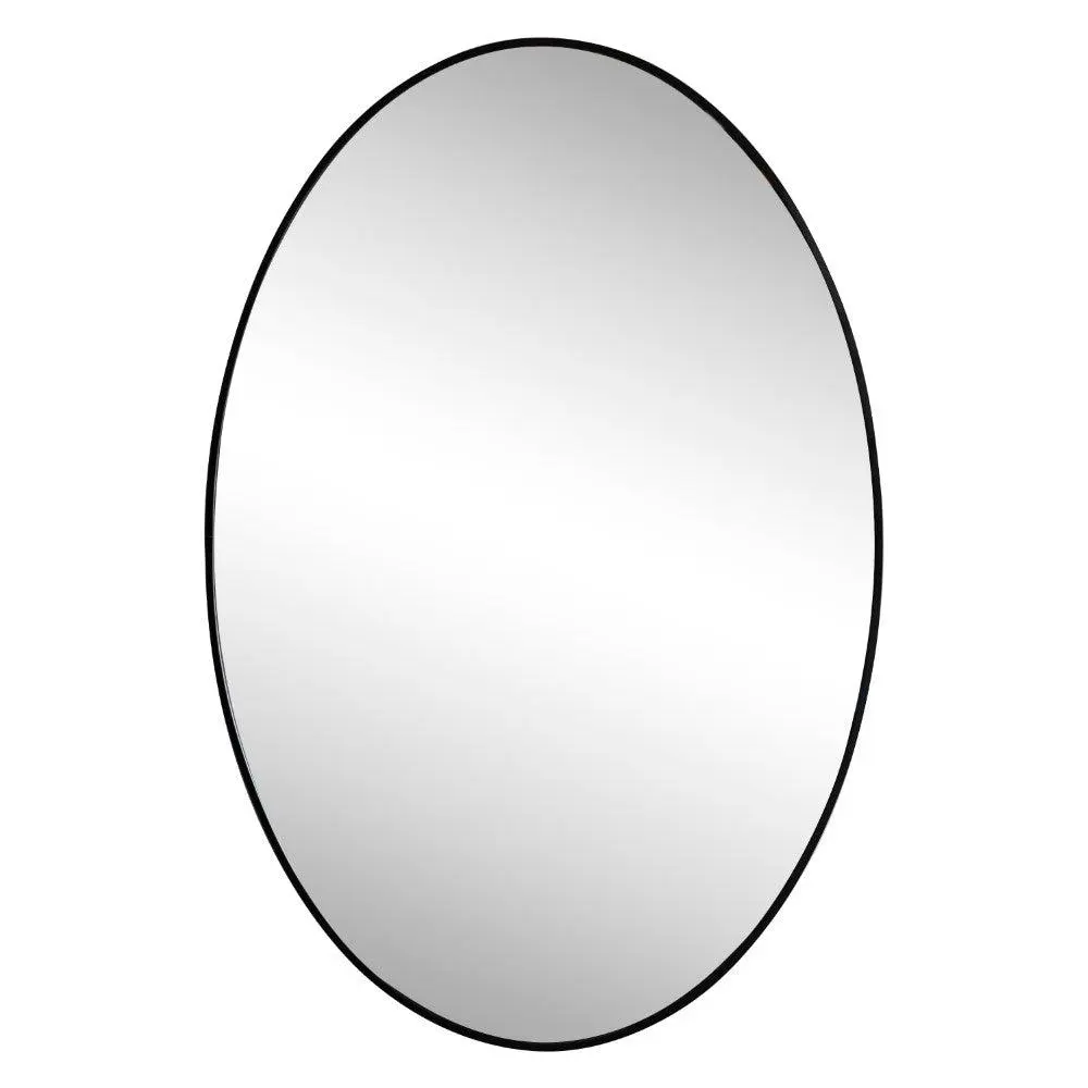 Ellipse 24 in. W x 36 in. H Medium Oval Aluminum Alloy Framed Wall Mounted Mirror Ellipse 24 in. W x 36 in. H Medium Oval Aluminum Alloy Framed Wall Mounted Mirror