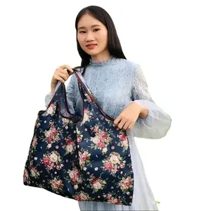 Leopard Print Thick Foldable Shopping Storage Bag Large Capacity Reusable Grocery Bag Eco Friendly Animal Print Tote