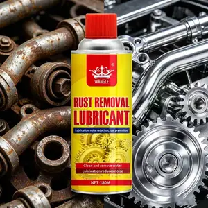 Multi-Purpose Penetrating Lubricant Spray, High Temp Resistant Anti-Corrosion Rust Inhibitor, Fast-Acting Squeak Eliminator for Car Door Locks, Bearings & Gears, Ideal Metal & Vehicle Hardware Maintenance Solution