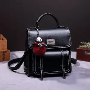 A66-New fashionable pendant solid-color backpack