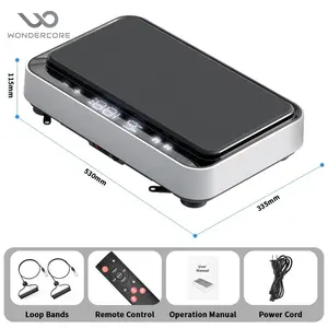 Vibration Plate Exercise Machine with Lymphatic Drainage Feature for Full-Body Workout and Wellness
