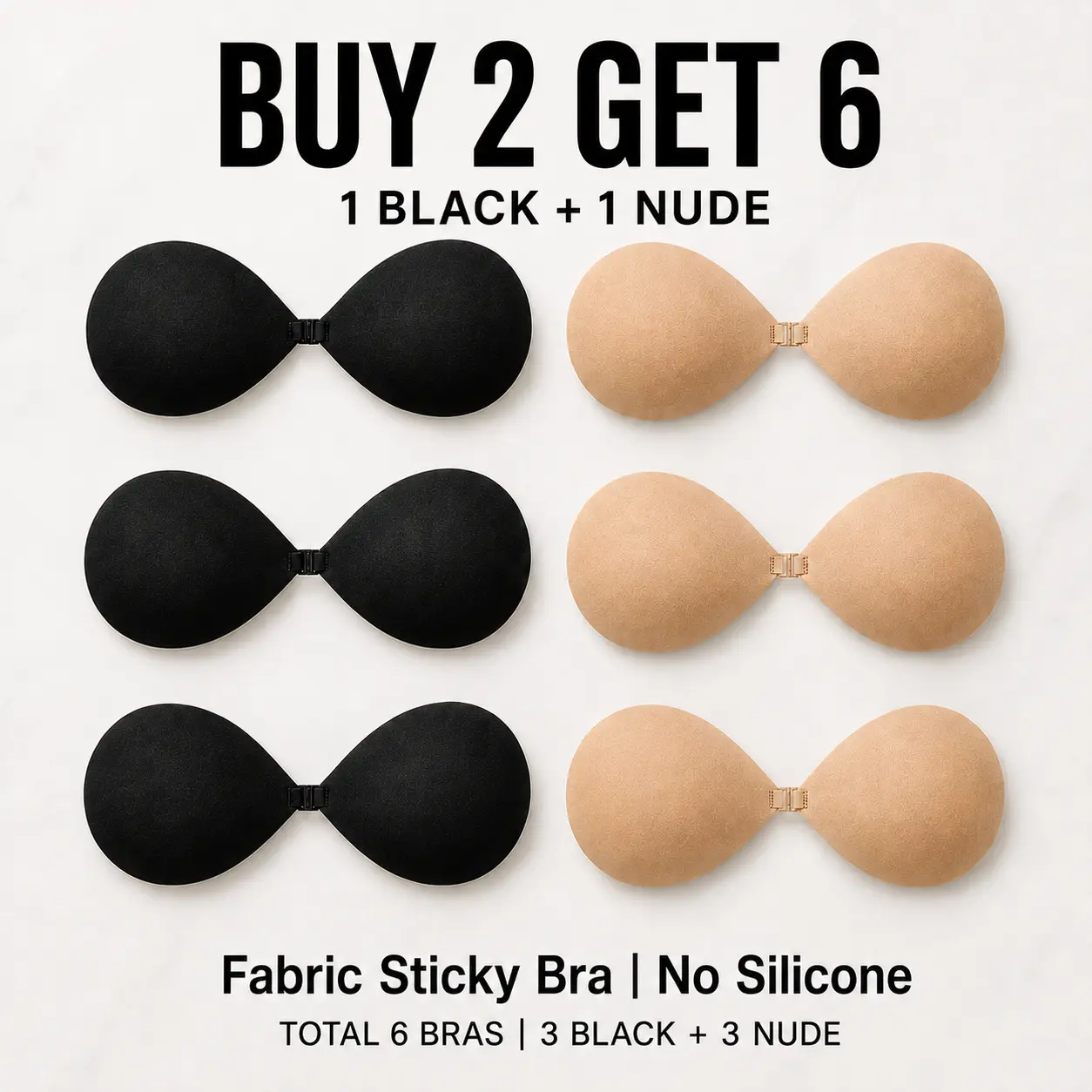 Women's Premium Silicone Flower-Design Push-Up Full-Cup Bra - Invisible, Sticky, Reusable, Comfortable Adhesive Underwear for Outdoor, Everyday Use, Push Up Bra