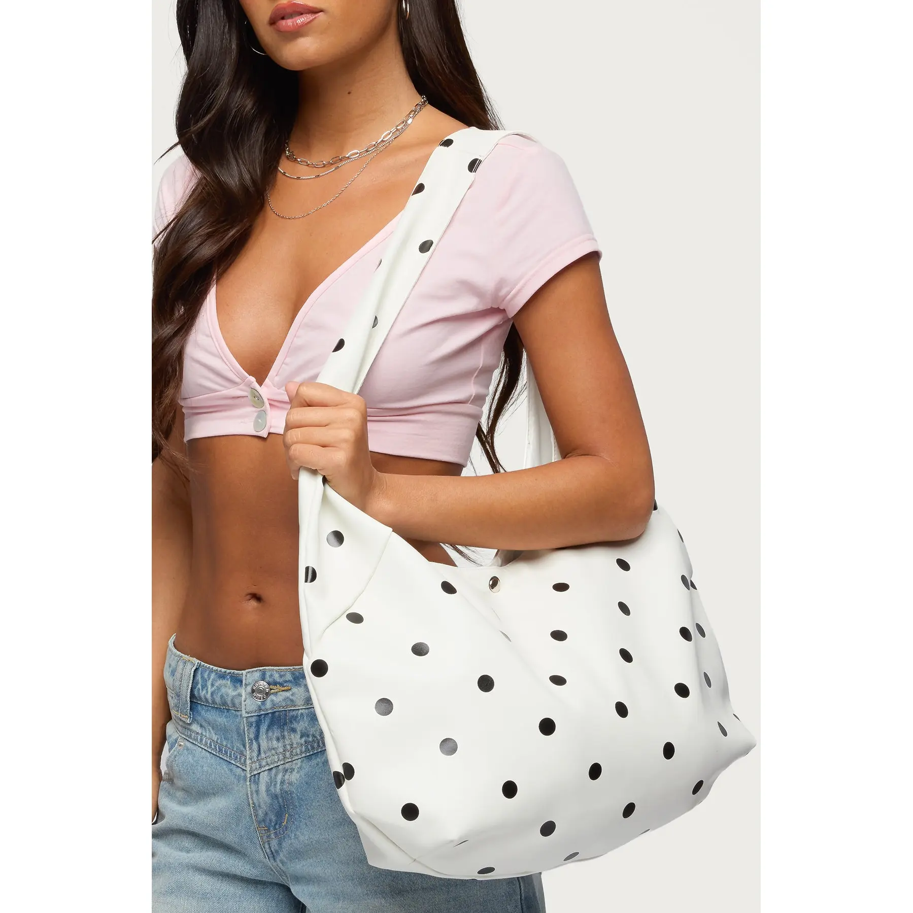 Polka Dot Shoulder Bag