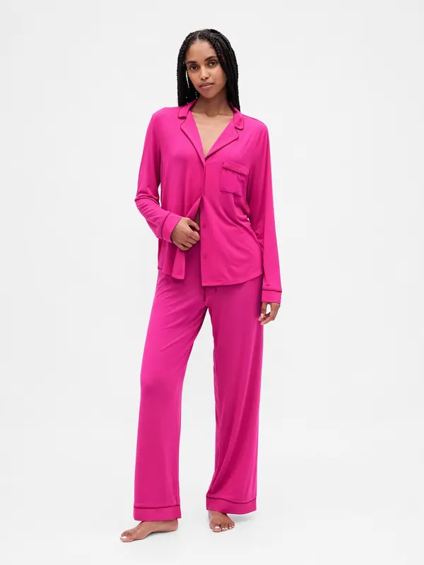 Pantalon Athletic Works Rose Fuchsia Néon Avec Poches En Nylon - Taille Large (12-14)