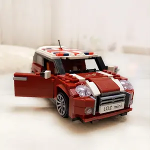 LOZ Lizhi Small Particle Building Blocks Mini Assembly Puzzle Toy Mini Car Model Toy Assembly Micro Diamond Car Model Building Blocks 492PCS red convertible sports car Building Block Sets