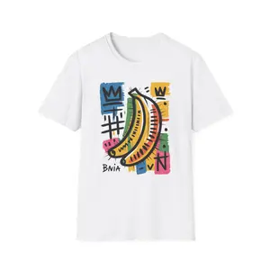 Pop Art Banana Tee | Graphic T-Shirt, Colorful Street Art Fruit Design