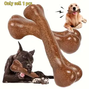 1PSC,Durable Puppy Chew Bone Beef Flavor, Tooth Health & Strong Chewing Toy, Polypropylene Dog Bite Toy for Large Medium Small Dogs, Chew Stick