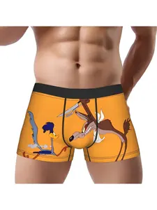1 Piece Vile And Coyote Underpants Homme Panties Men's Underwear Sexy Shorts Boxer Briefs
