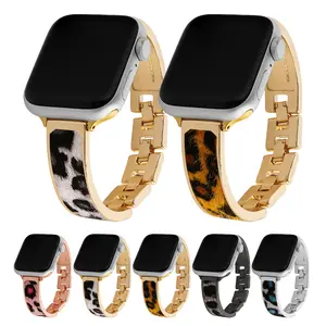 Leopard Pattern Bracelet, Fashionable and Casual, Suitable for Apple Smartwatch Models 42/44/45/46/49mm, 38/40/41mm, Watch Strap Suitable for Apple Smartwatch Series Ultra2 Se 11/10/9/8/7/6/5/4/3/2/1, Watch Accessories, Wearable Accessories