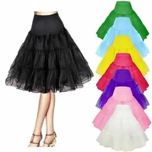 Women’s 1950s Vintage Tulle Petticoat Half Slip Tutu Underskirt