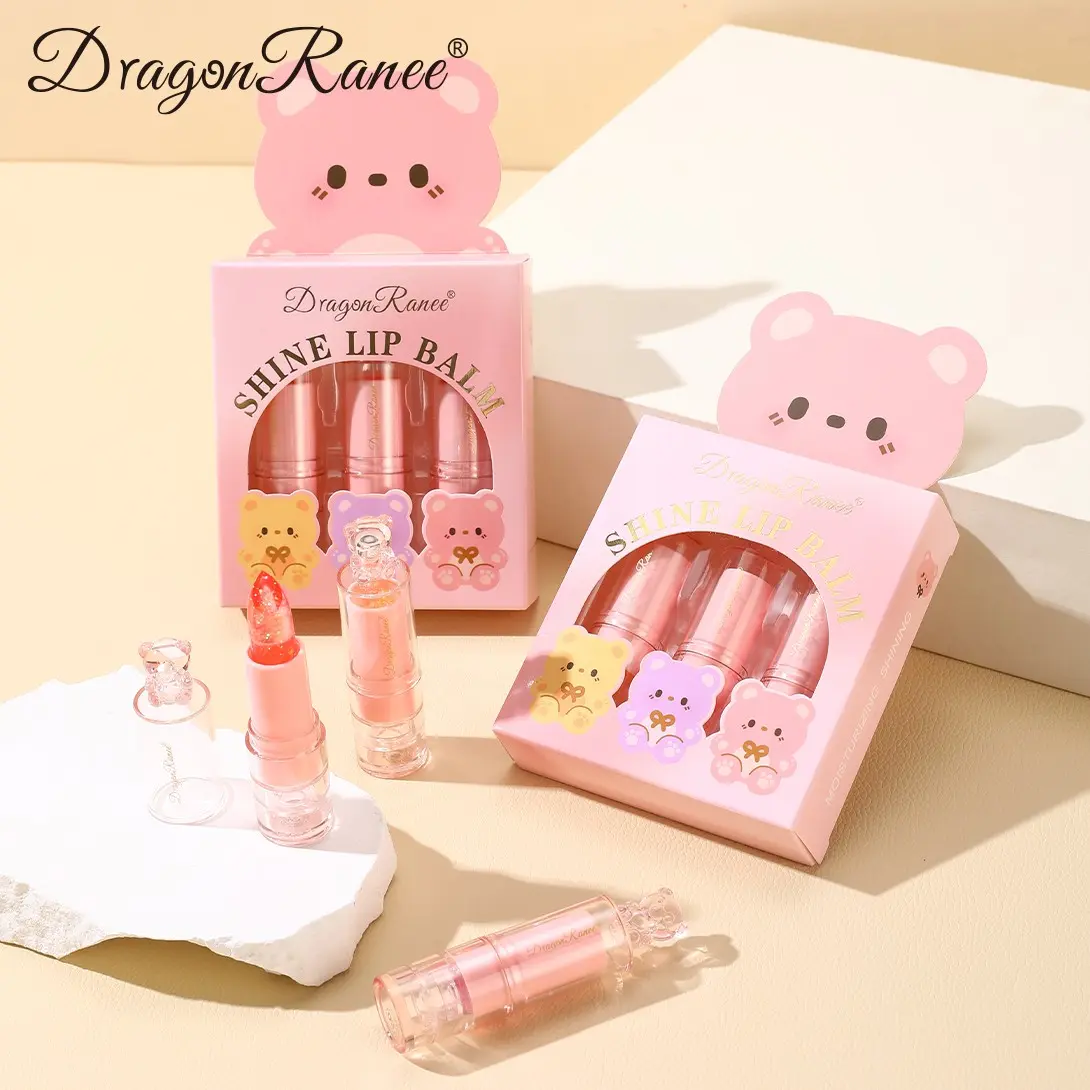 3-Pack Shimmering Diamond Lip Gloss, Lip Moisturizer Gloss, Glossy Hydrating Moisturizing, Temperature-Sensitive, Long-Lasting, Waterproof, Perfect for Daily Use, Parties, Gifts, Lipstick
