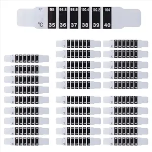 30 Pcs Forehead Thermometer Strips Adhesive Thermometer Strips Reusable Thermometer Stickers Discoloration Sticker US