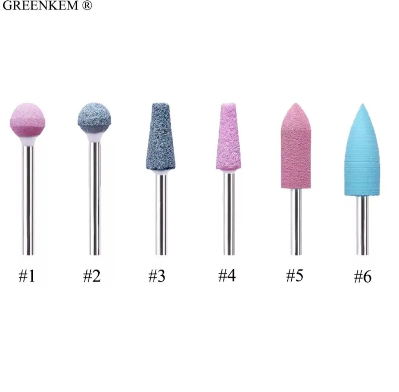 Silicone Rubber Nail Drill Set with Silicone Brush - Professional Manicure Tool for Nail Art, Precision Work, Various Sizes, Nail Care