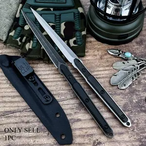 HN9 High-Hardness 440C Blade with Sheath, Aluminum Handle, Multi-Purpose Fixed-Blade Knife: Jungle Cutting, Rescue, and Exploration Tool; EDC Pocket Outdoor Survival Knife