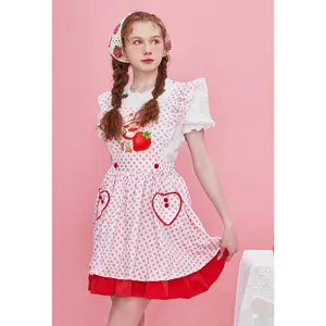 Strawberry Shortcake x Micotaku Dress Vintage Country Style Sleeveless Dress