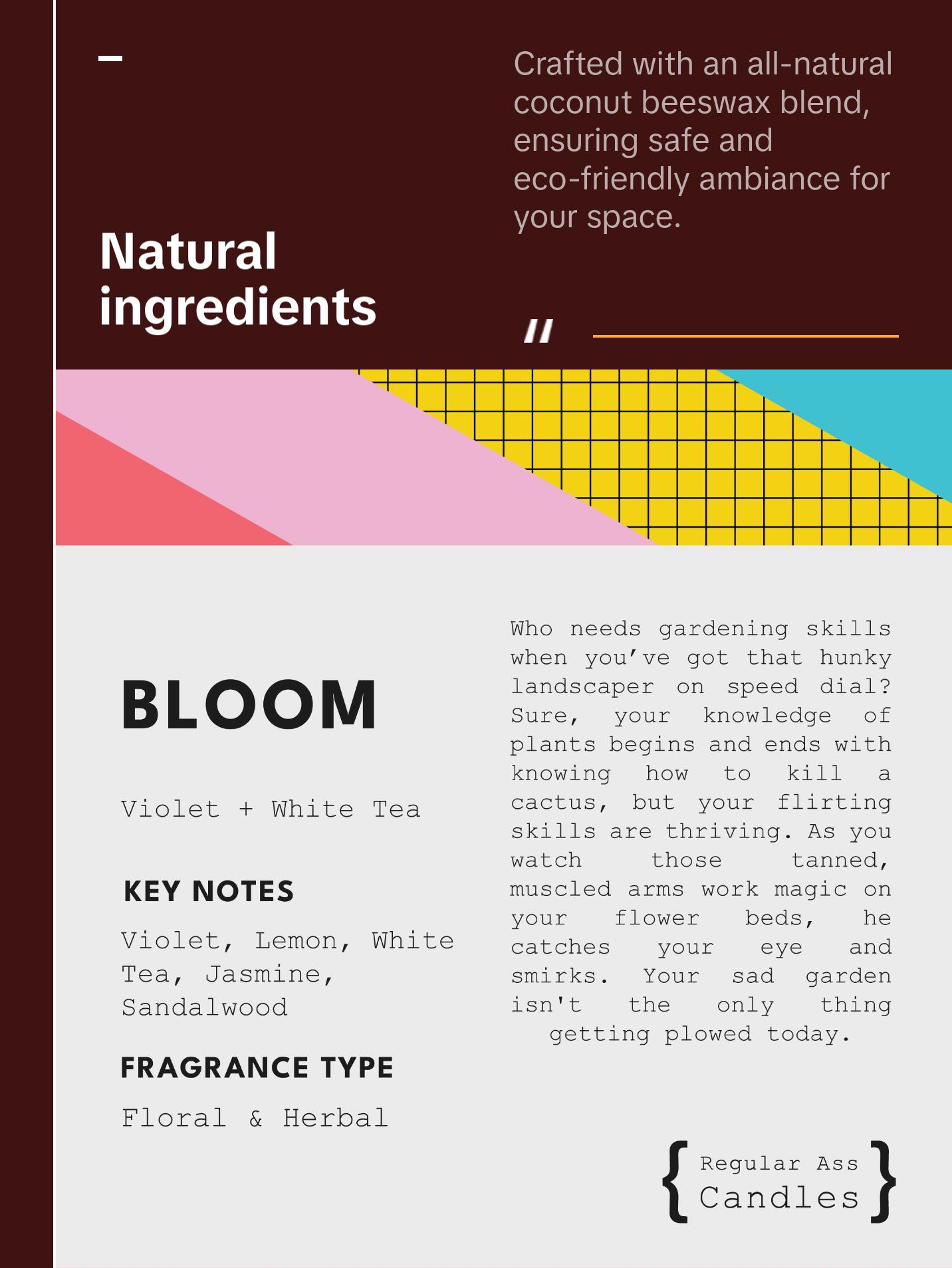 WILDCARD Violet, Cedar, Rose Candle