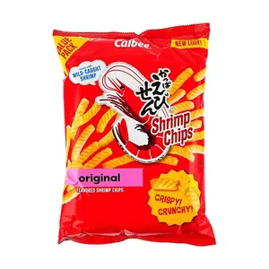 CALBEE Shrimp Chips Original Flavor 8oz - Crunchy Japanese Snack