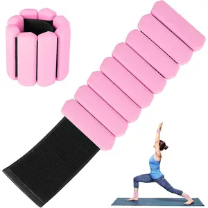 Wrist Weights Set of 2, Wearable Arm &  Weights for Women & Men, Adjustable Wrist Ankle Weights for Walking, Yoga, Swimming, Gym, 2lb