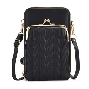 La Marey Faux Leather Crossbody Cell Phone Bag