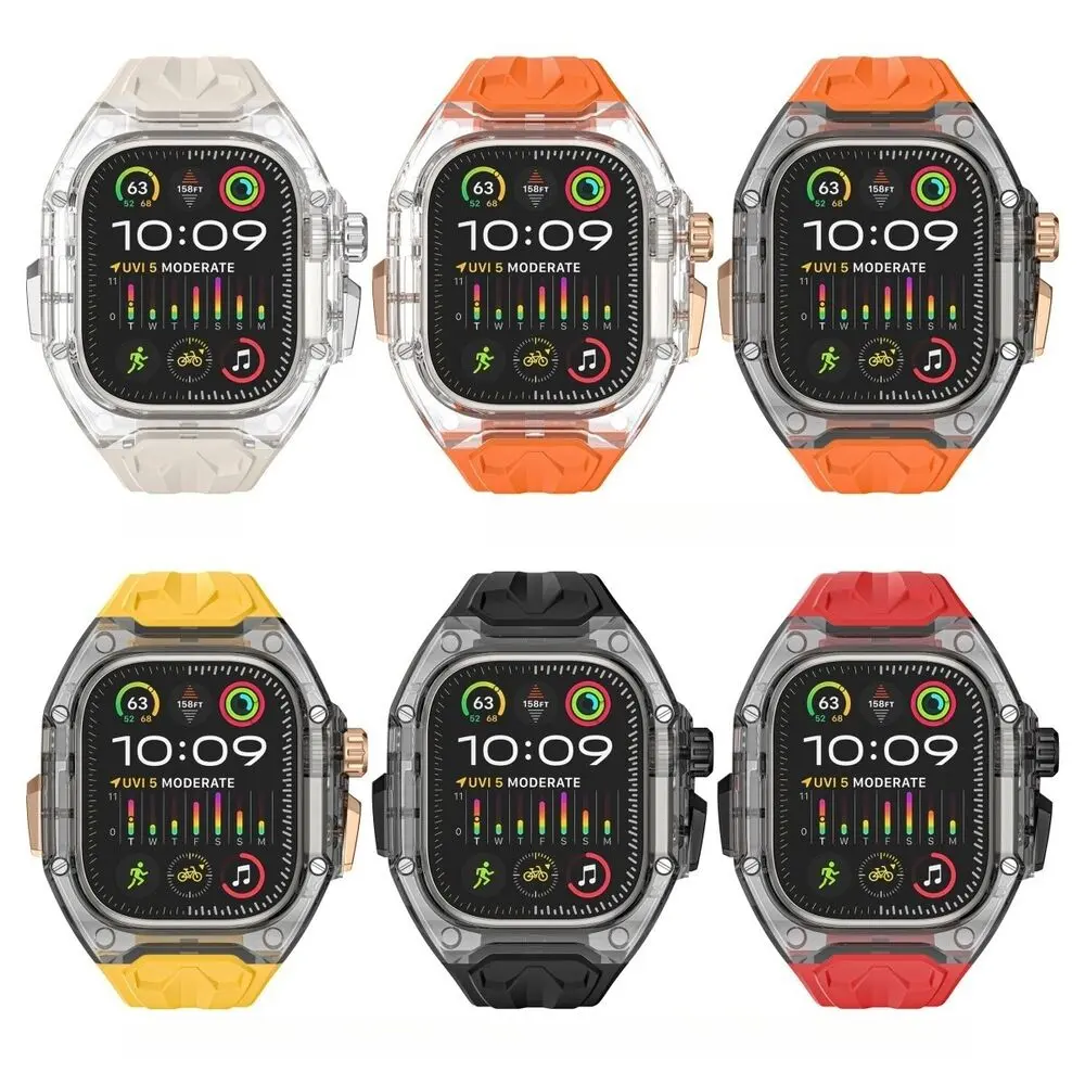 ULTRA-COMFORT Silicone Fusion Band for Apple Watch 40/41/44/45/46/Ultra 1/2 49mm Limited Edition F(1)-Inspired Design