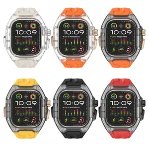 ULTRA-COMFORT Silicone Fusion Band for Apple Watch 40/41/44/45/46/Ultra 1/2 49mm Limited Edition F(1)-Inspired Design