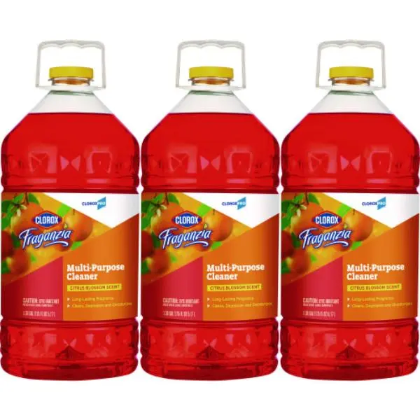 212 MAIN Fraganzia Multi-Purpose Concentrate Liquid Cleaner 3-Pack 175oz Large Citrus Scent Home Cleaning Products, Powerful Cleaning Solution for Commercial Spaces, Household Use, Toilet, Scented