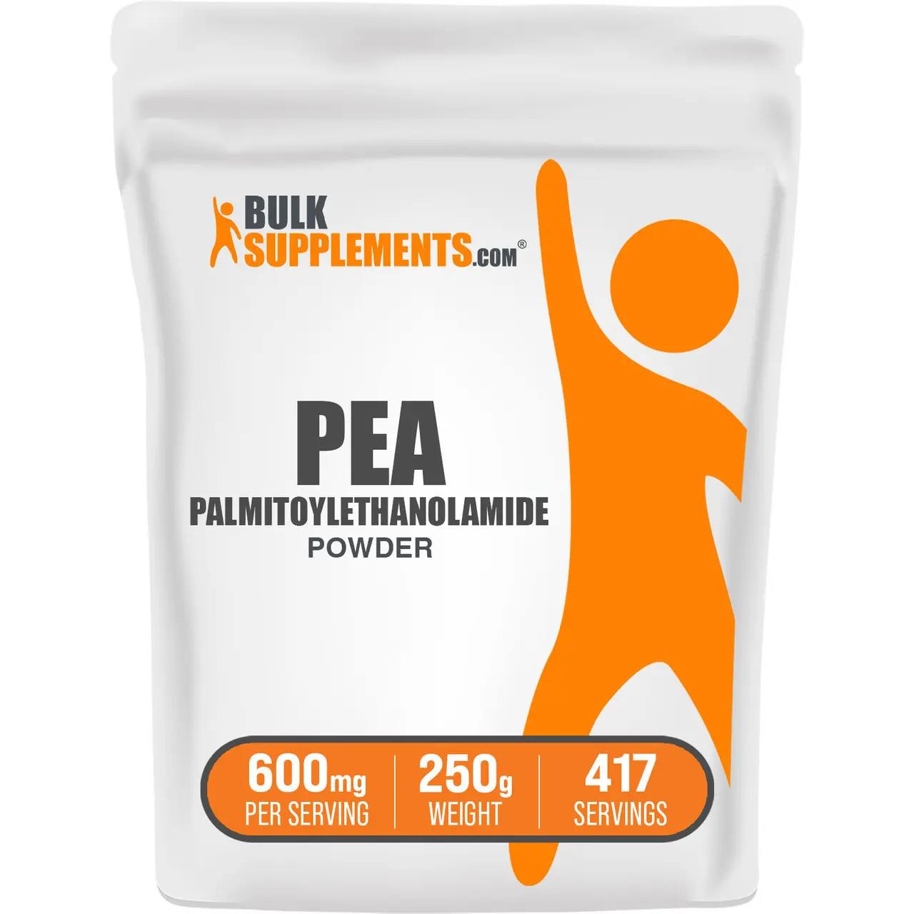 BULKSUPPLEMENTS.COM Palmitoylethanolamide (PEA) Powder - Natural Edible Dietary Healthcare Supplement - Joint Health Support, Healthy Skin - Sugar Free, Gluten Free - 250g, 600mg per Serving, Multiple Servings