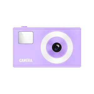 CCD Digital Point & Shoot Camera - High-Def Quality, Compact Slim Lightweight Portable Card Camera with Recording, Retro Texture, for Student, Travel Use