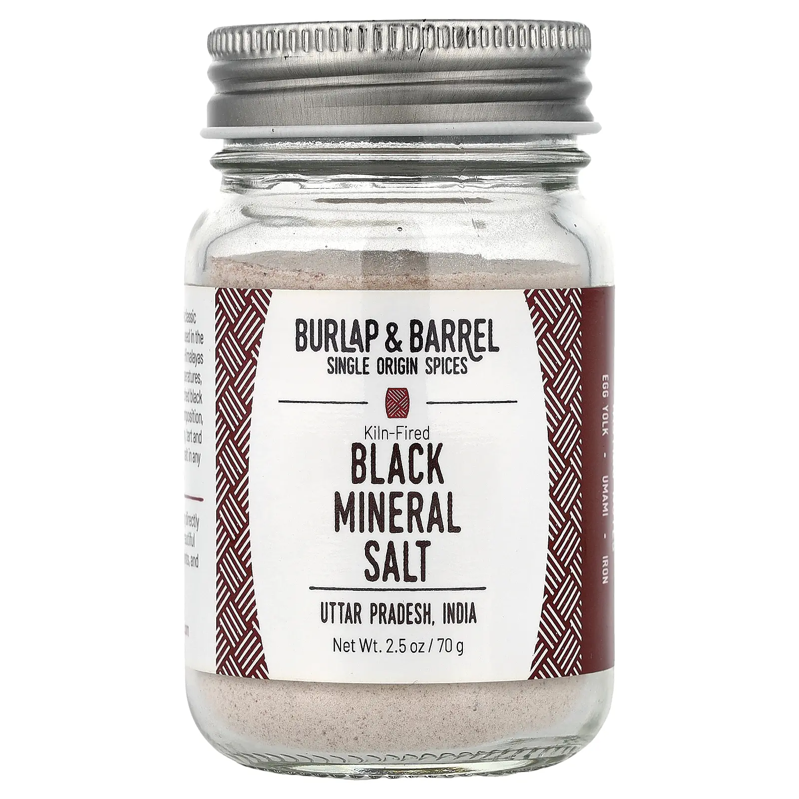 Burlap & Barrel Black Mineral Salt, 2.5 oz (70 g)