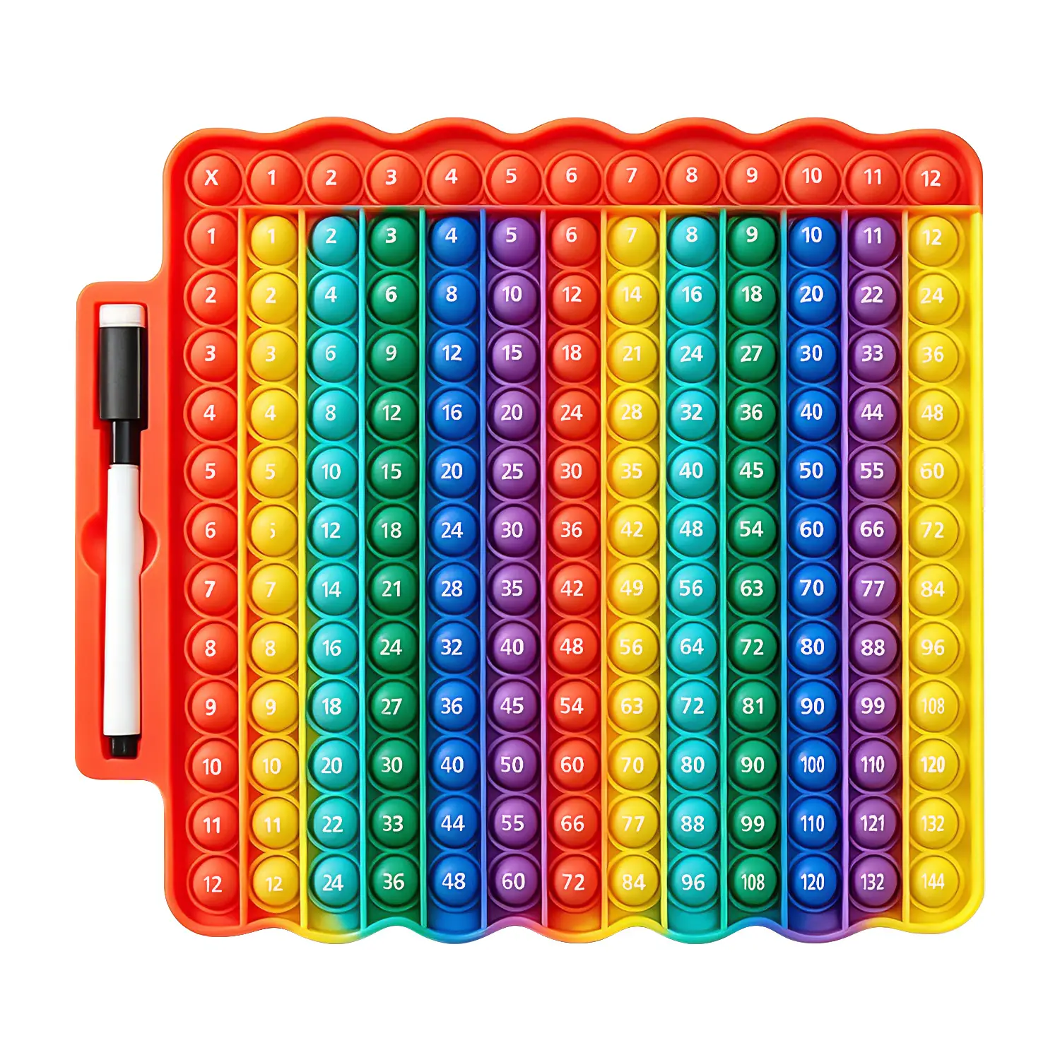 12x12 Digital Multiplication Table Game Flash Cards 3rd Grade Fidget Math Toy, DK-SIMINA Toys for Learning Multiplication Tables, Stress Relief Toys