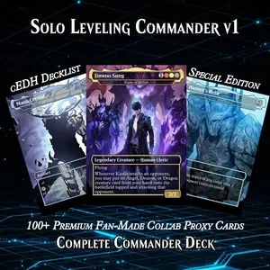 ️ SOLO LEVELING MTG PROXY COMMANDER DECK – PREMIUM COLLECTOR SET (112 CARDS)