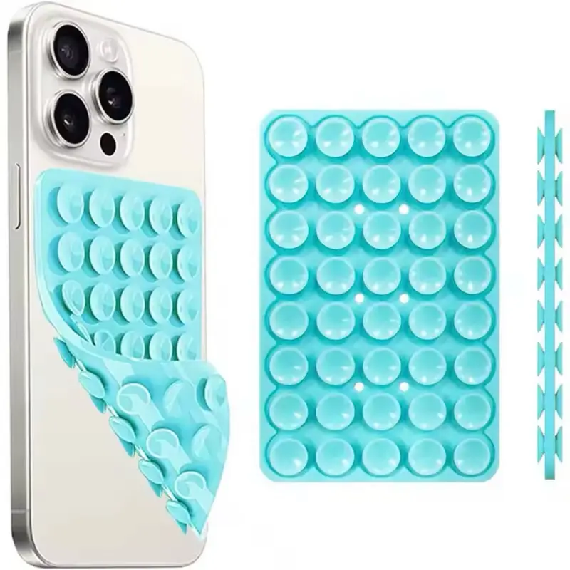 Silicone Suction Cup Phone Stand - Strong Double-Sided No-Hand Grip, Video Fixing Pad, Easy Setup Phone Accessory, Single Unit