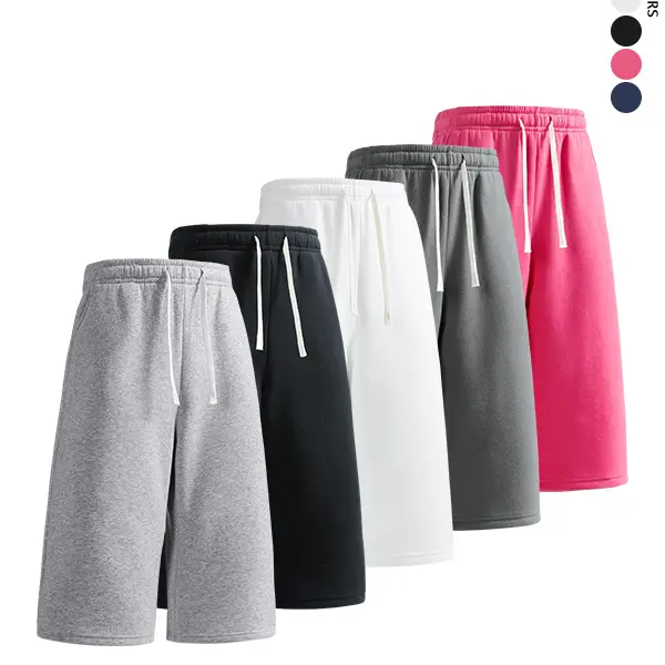 5 Pack Men's Solid Loose Straight 3/4 Sweatpants,Plain Casual versatile Joggers,unisex knit Sports capri Pants,For Daily Wear,Suitable For Summer Menswear Trousers,available in 5 pack & 4 pack & 1-pack options,Please place an order according to size chart