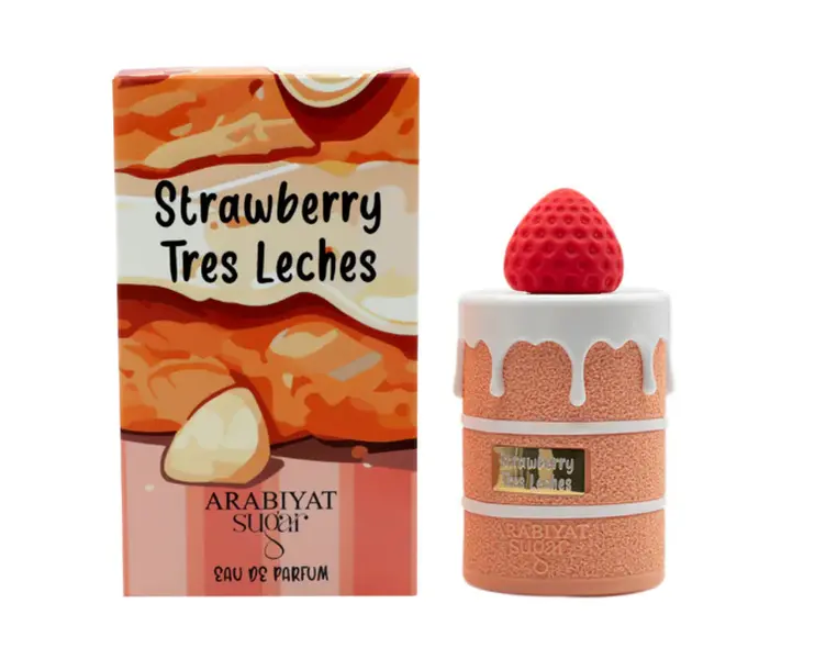 Arabiyat Sugar Strawberry Tres Leches EDP 3.4 fl oz / 100ml – Sweet & Creamy Fragrance for Women Arabiyat Sugar Strawberry Tres Leches EDP 3.4 fl oz / 100ml – Sweet & Creamy Fragrance for Women