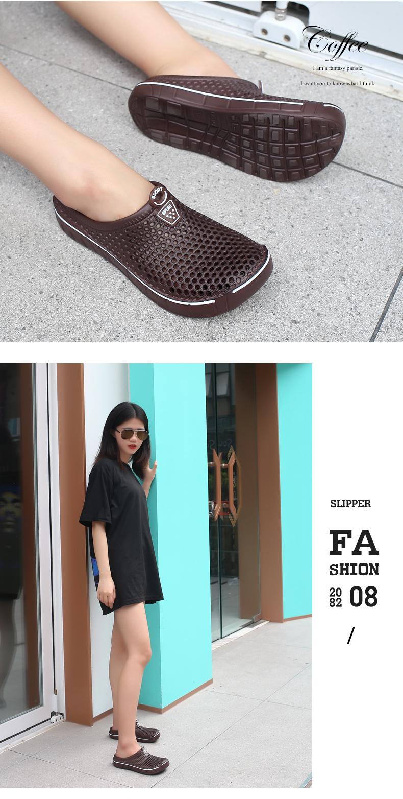 Unisex Breathable Mesh Clog Slippers, Quick-Dry Hollow-Out Slip-On Women's Shoes, Non-Slip Water Footwear for Beach & Daily Summer Use, Slipper,back to school,back to school haul