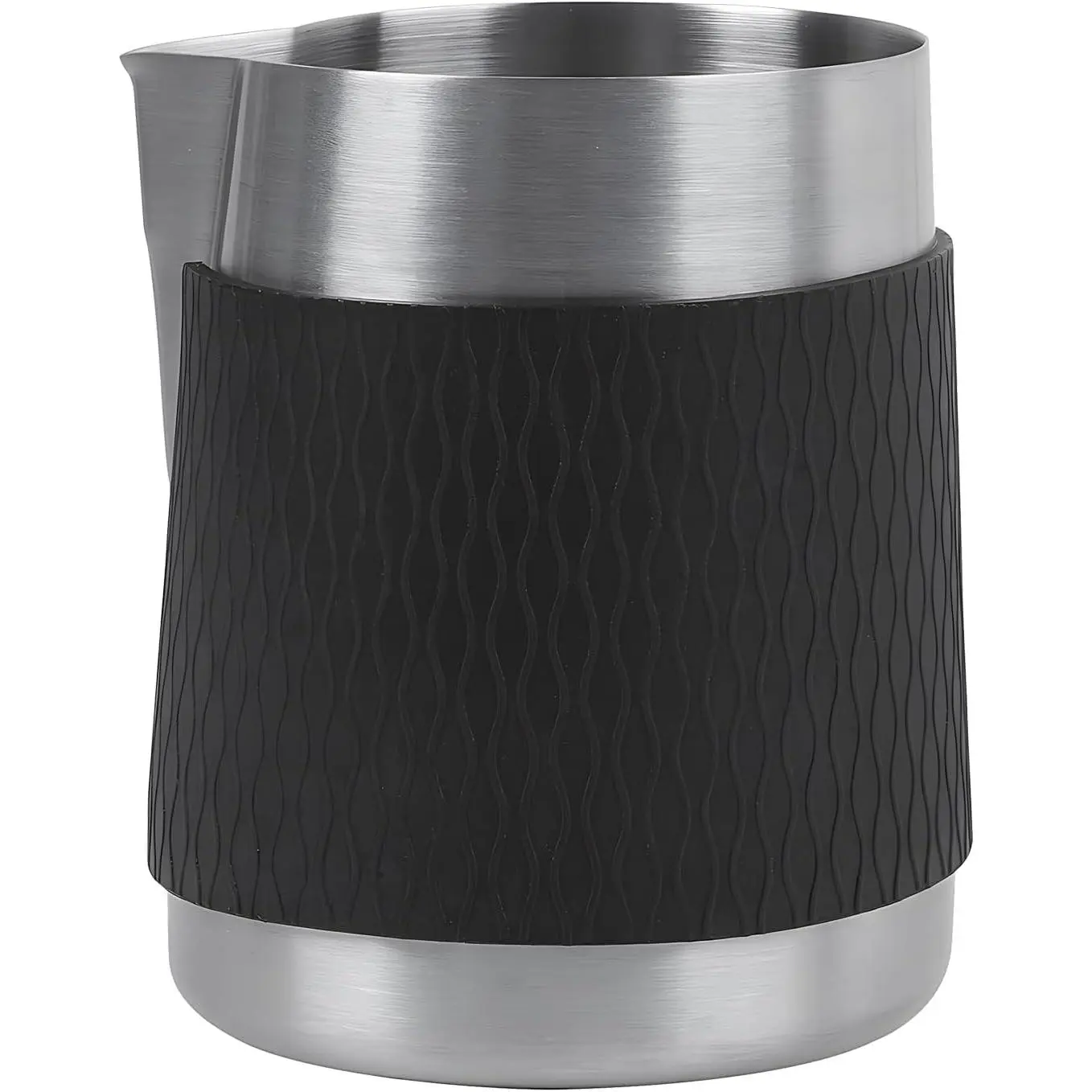 Espresso Milk Pitcher, 15.04/450ml Milk Frothing Jug without Handle, Espresso Steaming Pitcher with  Spout for Espresso Barista Tool()