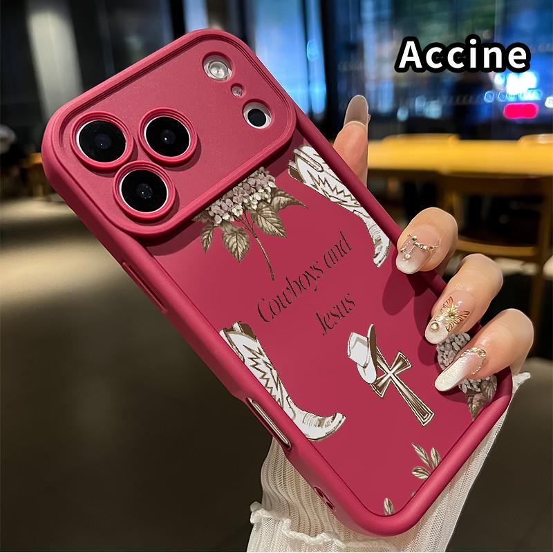 Cowboy Faith Blooms Phone Case for iphone 17 Pro Max 16 Plus 15 14 13 12 11 XR Air E Matte TPU Drop-Proof Rugged Durable Soft Bumper Cover Gift for Boy