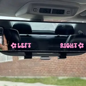 3PCS Floral Vinyl Car Decal Sticker, Unique Floral Design, Waterproof Design for Laptop Phone Helmet Windshield Bumper Cup Wall Decoration, Durable Plastic Material
