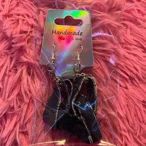 Jean link  earrings Female Casual Ethnic Fabric