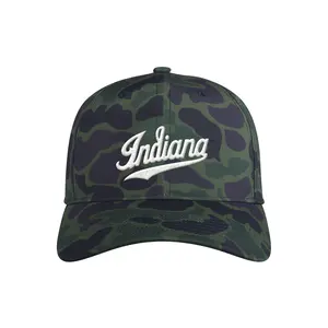 adidas Mens Indiana Hoosiers Camo Slouch Adjustable Cap  - Multi