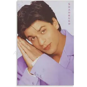 Actor Shah Rukh Khan Poster Indian Actor Posters Figure Art Poster (2) Canvas Posters And Prints Wall Art Pictures for Living Room Bedroom Decor 08x12inch(20x30cm) Unframe-style