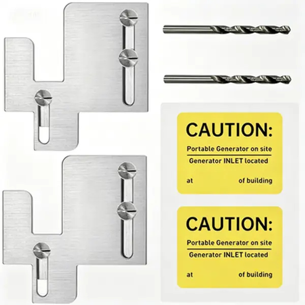 Generator Interlock Kit for 150 and 200 Amp Panels, 1-1/4 to 1-7/16 Inch Breaker Spacing, Professional Electrical Safety Device, Reusable Interlock Switch Kit, Easy Installation, No Wiring Needed