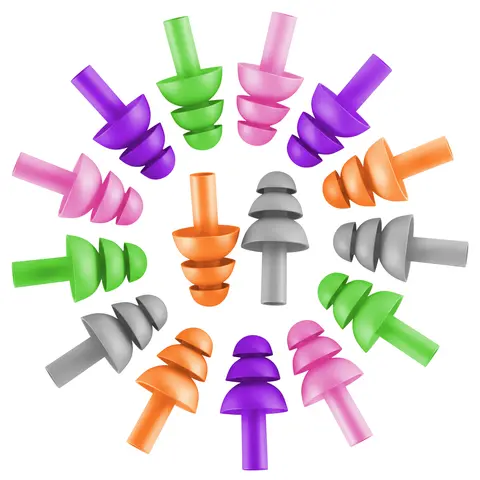 10-100 Pairs of Reusable Ear Plugs Silicone Individually Wrapped Waterproof for Sleeping, Shooting, Swimming, Hunting