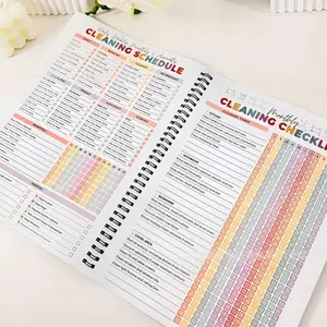 Chasefun A4 Cleaning Planner - Editable Daily/Weekly/Monthly Household Organizer | Durable Cover for Home/Office/Dorm