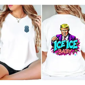 Ice Ice Baby Trump T Shirt Unisex Trendy Graphic Tee