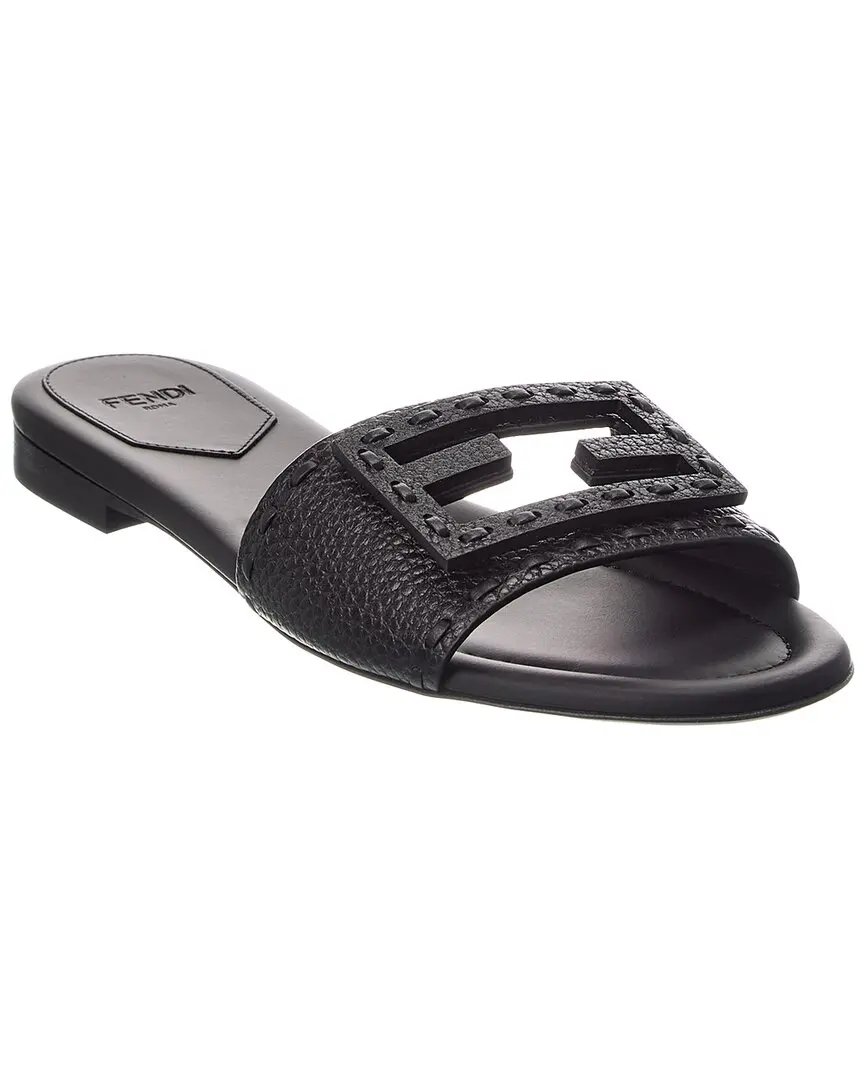 FENDI Baguette Leather Sandal